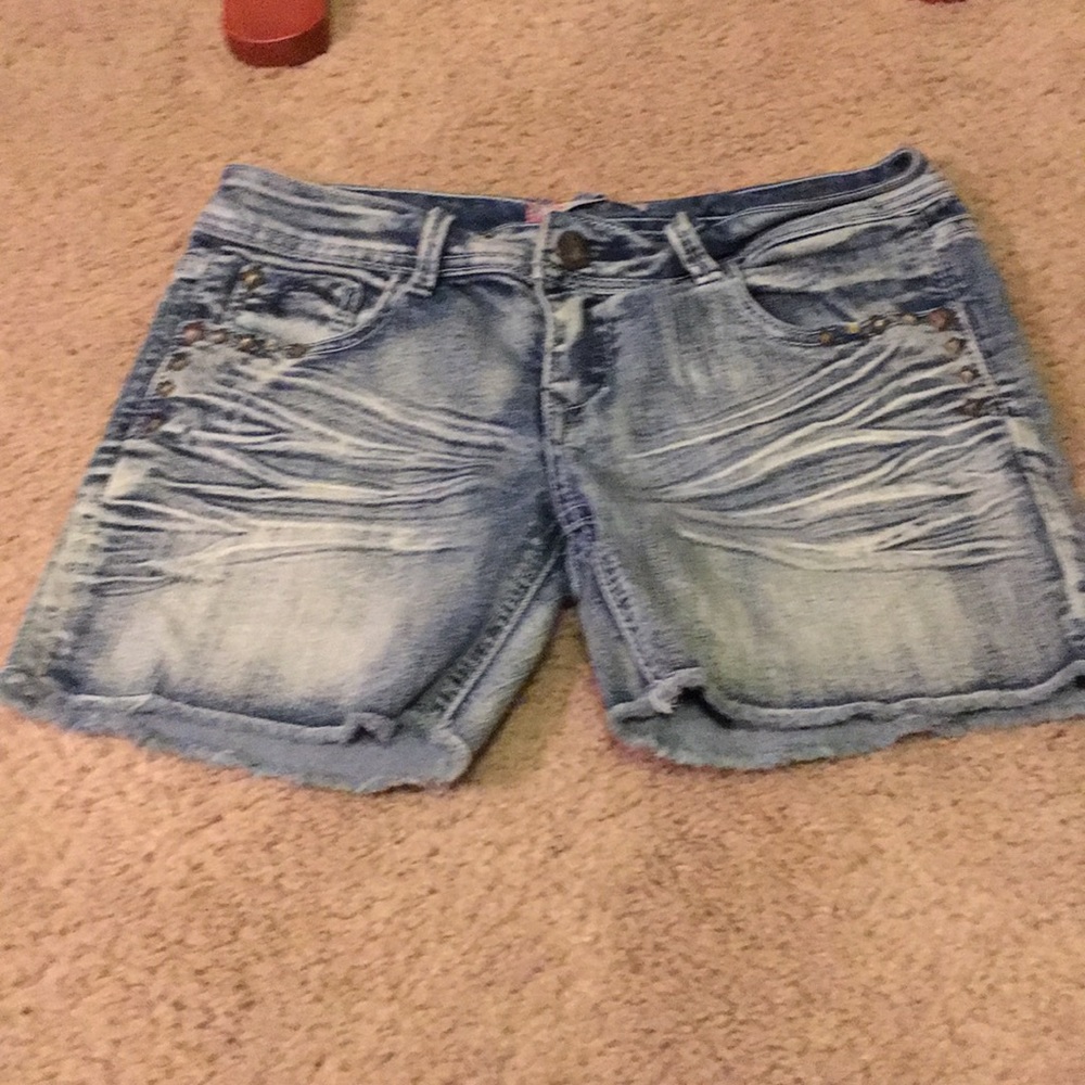 Stonewashed shorts